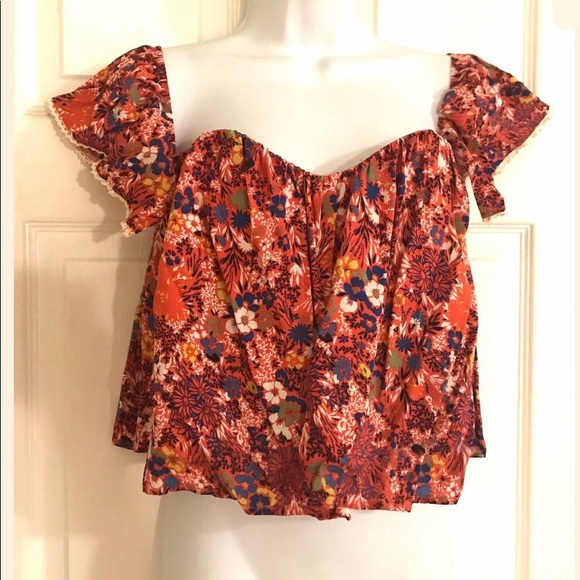 🆕 COTTON CANDY La Off Should Crop Top Bustier - Picture 3 of 7